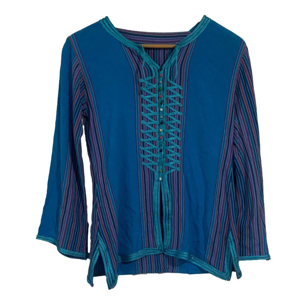 Blue and Purple Tunic Style Women's Size 2-4 Top